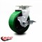 Service Caster 5 Inch Green Poly on Cast Iron Swivel Caster with Roller Bearing and Brake SCC SCC-20S520-PUR-GB-TLB - alternate 5